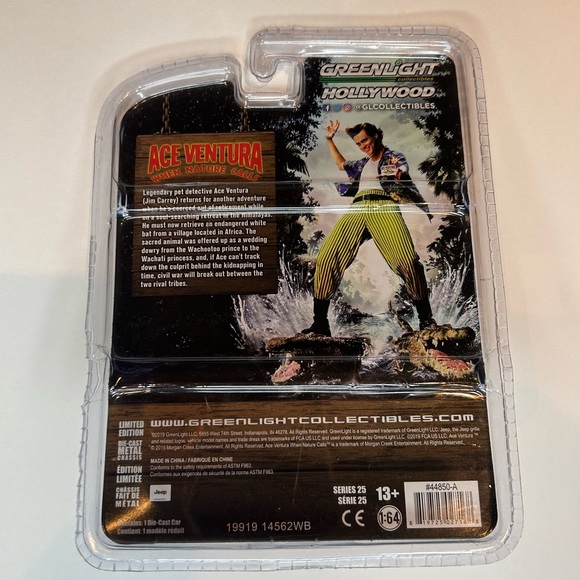 Ace Ventura Toy Car Collectible Rare Greenlight Hollywood Machine Jim Carey - Picture 4 of 4